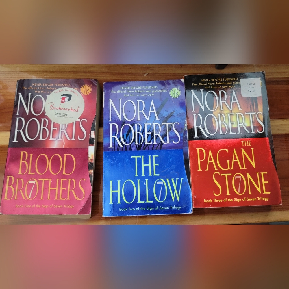 Nora Roberts Book Set - The Hollow, Red Lily, Pagan Stone